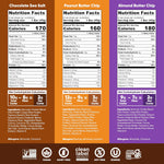 IQBAR Clean Plant Protein Bars - Chocolate Lovers Variety - 12 Count