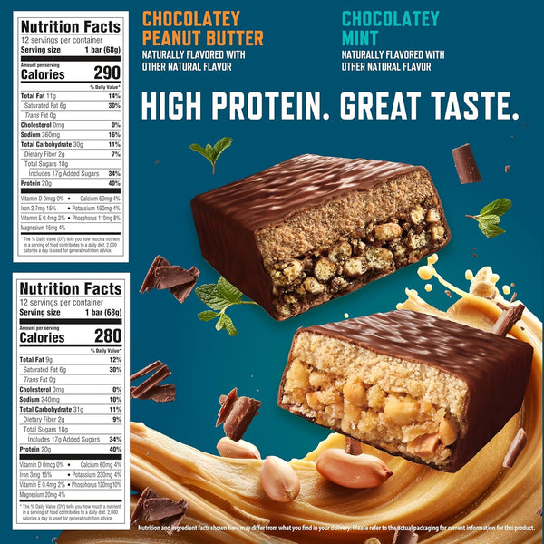 CLIF BUILDERS Plant Based Protein Bars Variety Pack 12 Count