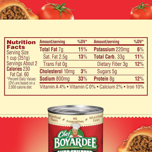 Chef Boyardee Overstuffed Beef Ravioli, 15 oz, 12 Pack, Ready-to-Eat Meals, Convenience Foods, Beef Ravioli