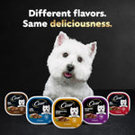 cesar wet dog food classic loaf in sauce variety pack grilled chicken beef chicken liver turkey 3.5 oz easy peel trays 36 count