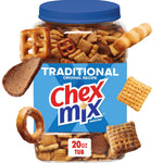 Chex Mix Cheddar Savory Snack Mix, 20 oz tub, resealable