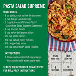 McCormick Perfect Pinch Salad Supreme Seasoning 4.34 oz gluten-free MSG-free seasoning blend