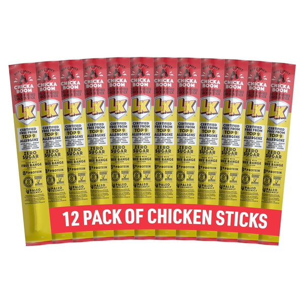 Lorissa's Kitchen Smoke Show Seasoned & Smoked Beef Sticks, Pack of 12, 1 oz Meat Snacks