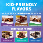 Zbar Protein Variety Pack Soft-Baked Energy Snack Bars with Organic Oats 6 Flavors Granola Bars