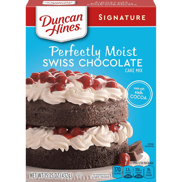Duncan Hines Signature Carrot Cake Mix, 15.25 oz, Moist and Delicious, Made with Real Carrots, Layer Cake or Cupcakes