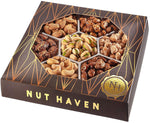 Gift basket with assorted nuts for various occasions