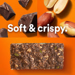 RXBAR Nut Butter and Oat Protein Bars, 12 Count, Dark Chocolate Peanut Butter, 23.2oz Box
