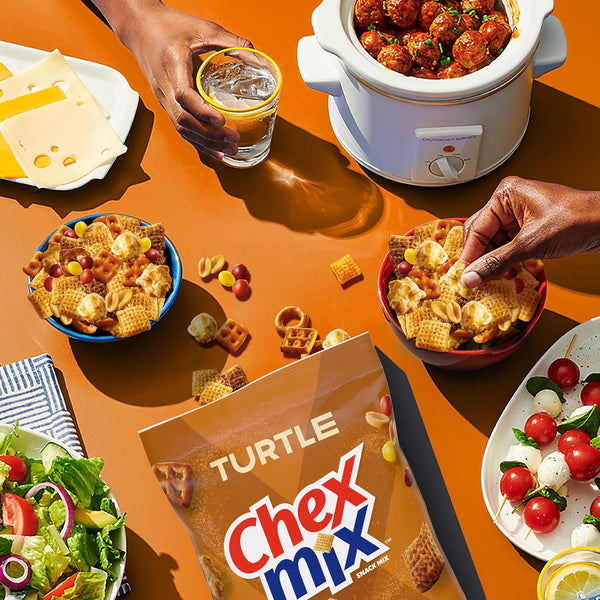 Chex Mix Turtle Snack Mix, Family Size, 13.5 oz