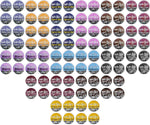 InfuSio Coffee Pods Variety Pack, 96 Count, 12 Blends, Compatible with Keurig K-Cup 2.0 Brewers