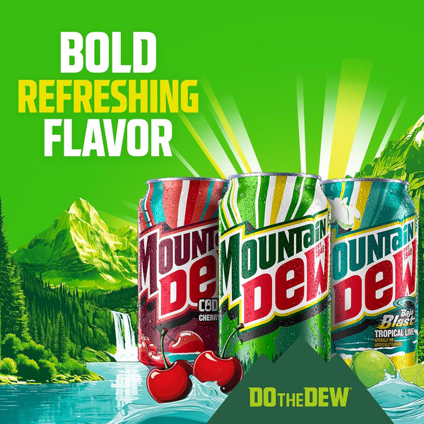 Mountain Dew Baja Blast Cans, 12 oz Cans, 12 Count