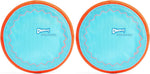 chuckit paraflight flying disc dog toy - water floating flyer - durable nylon with soft rubber edges - medium and large dogs - size large
