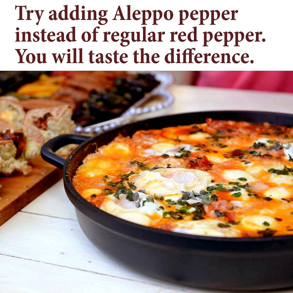 The Spice Way - Premium Crushed Aleppo Pepper Flakes 4 oz Kosher Non GMO Halaby Pepper Flakes Pul Biber Marash Chili Pepper