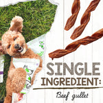 Beef Gullet Springs for Dogs 7-8 inches, 6 Count, Rawhide Free