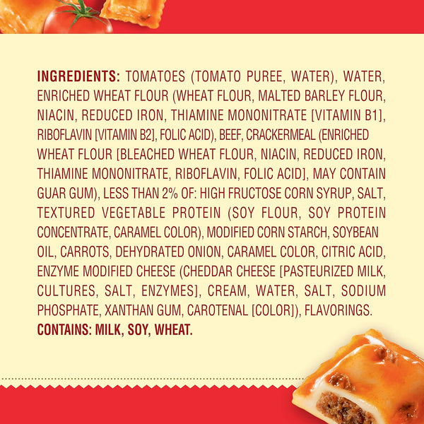 Chef Boyardee Beef Ravioli, 15 oz, 4 Pack - Delicious, Convenient Meal Ready in Minutes