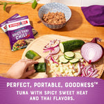 Bumble Bee Spicy Thai Chili Seasoned Tuna Pouch - Wild Caught, Ready to Eat, 15g Protein per Serving, 2.5 oz Packet (Pack of 12)