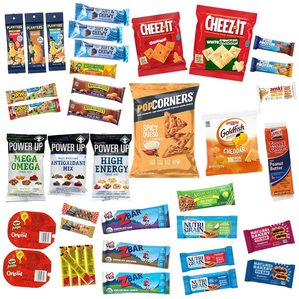 Jumbo Jumble Snack Box Variety Pack for Adults Teens Kids (40 Count)