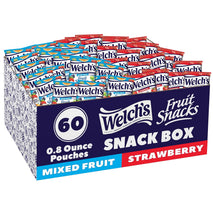 Welch's Mixed Fruit & Strawberry Snack Packs, 0.8oz, 60 count, Gluten-Free, Vitamin-Rich, Individually Wrapped