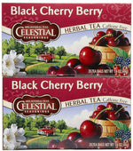 Celestial Seasonings Black Cherry Berry Tea Bags, 20 Count, Pack of 2