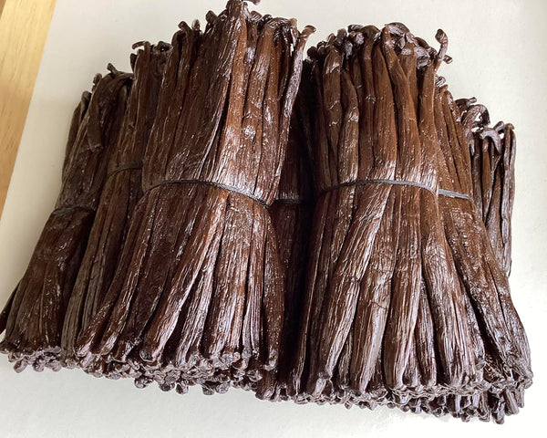 FitNClean Madagascar Vanilla Beans Bulk Fresh Organic Grade A Pods Non-Gmo 5 Long for Baking and Extract