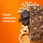 RXBAR Nut Butter and Oat Protein Bars, 12 Count, Dark Chocolate Peanut Butter, 23.2oz Box