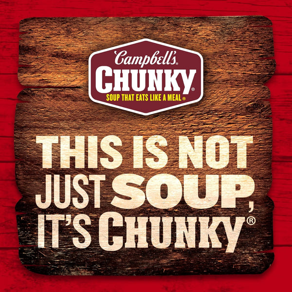 Campbell's Chunky Hearty Bean Soup with Ham, 19 Oz Can, Protein Rich, Microwaveable, Pantry Staple