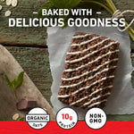 clif bar cool mint chocolate energy bars with caffeine 10-pack organic oats non-gmo