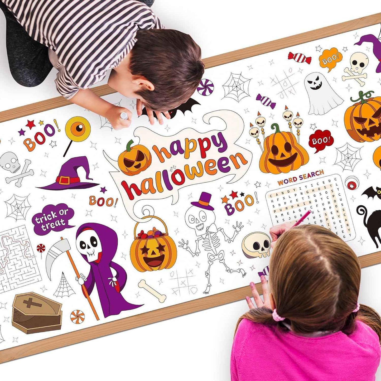 Childom 2 Pack Christmas Tablecloths,Christmas Party Decoration,54 x 108 Inch,Disposable Plastic Table Cloths Rectangular for Party Supplies,Xmas Tree Table Cover for Home,Dinner,Indoor,Outdoor,Picnic