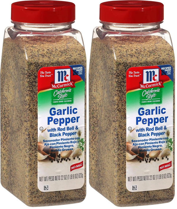 McCormick California Style Garlic Pepper Seasoning Coarse Grind 22oz