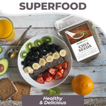 Healthworks Superfoods Raw Chia Seeds - 32 Oz / 2 Lbs - Premium & All-Natural - Contains Omega 3, Fiber & Protein - Great with Shakes, Smoothies & Oatmeal