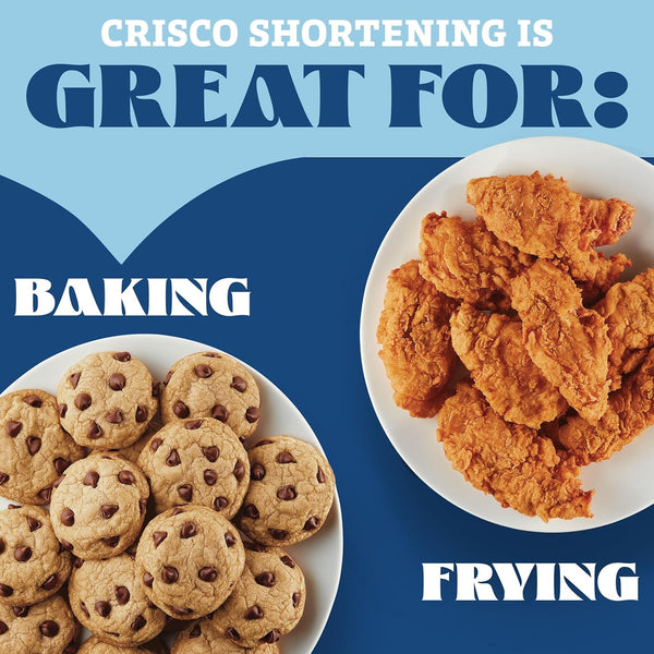Crisco All-Vegetable Shortening, 6 Pounds, Classic Blue Can, Gluten Free, Kosher