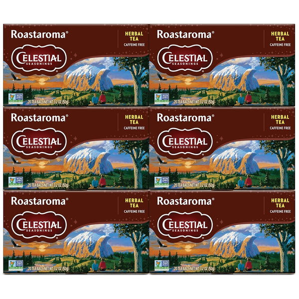 Celestial Seasonings Country Peach Passion Herbal Tea, 20 Tea Bags Box, Pack of 6