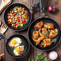 Utopia Kitchen Nonstick Cookware 3 Piece Set with Induction Bottom