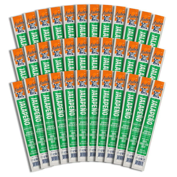Grass Fed Beef Jerky Sticks, Individually Wrapped, Bulk Snack Packs