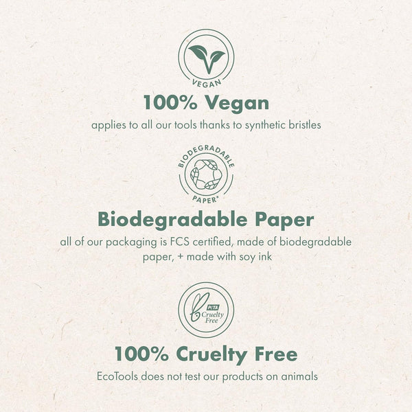 EcoTools cruelty-free dry body brush with synthetic bristles and bamboo handle, perfect for exfoliating and smoothing skin