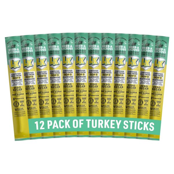 Lorissa's Kitchen Smoke Show Seasoned & Smoked Beef Sticks, Pack of 12, 1 oz Meat Snacks