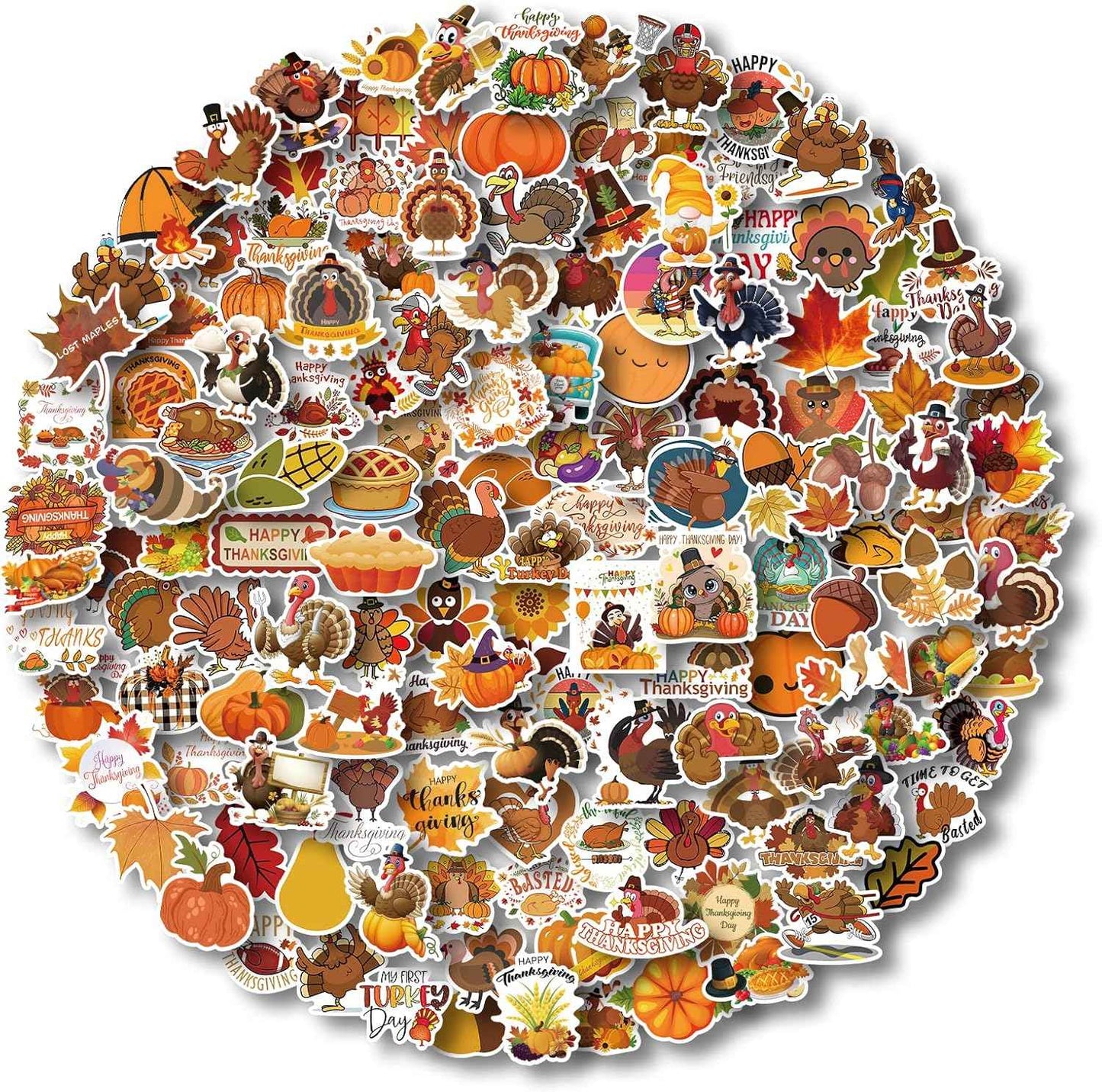 AOWDIAO 200 Pcs Cute Christmas Vinyl Stickers for Water Bottles, Scrapbooking & Crafts – Fun Holiday Party Favors, Xmas Gifts for Kids & Adults