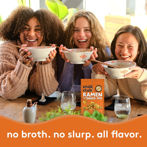 Snak Club Ramen Flavored Snack Mix with Crunchy Pieces and Nuts