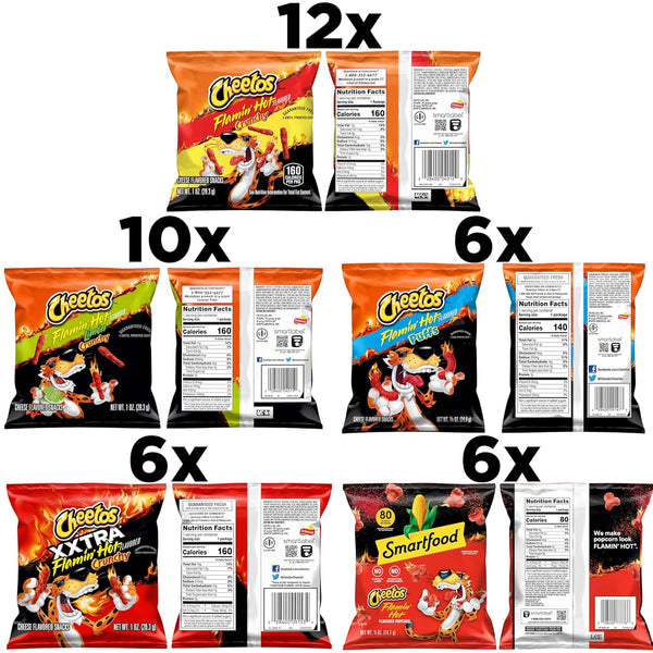 Cheetos Cheese Flavored Snacks Variety Pack 40 Count