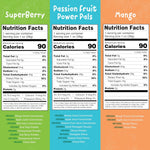 YOU LOVE FRUIT - Fruit Snacks Variety Pack 30 count, 100% Natural Gluten-Free, Vegan, Low Carb, Low Fat Fruit Kosher Snacks for Kids, College Students, Teachers and Offices, Healthy Fruit Snacks (passion fruit, super berry, mango)
