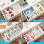 Vtopmart Drawer Dividers for Clothes Organizer 8 Pack Adjustable