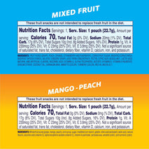 Welch's Gluten Free Mixed Fruit & Mango Peach Snack Packs, 60 x 0.8oz, Stocking Stuffers