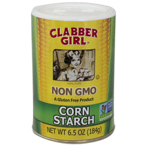 Clabber Girl Non-GMO Gluten-Free Corn Starch, Kosher, 6.5 Ounce Resealable Can