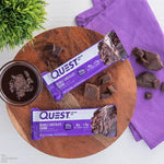 Quest Nutrition Double Chocolate Chunk Protein Bars, 20g Protein, 4g Net Carb, Gluten Free, Keto Friendly, 4 Count