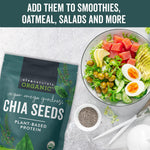 Viva Naturals Organic Chia Seeds, 2 lb - Plant-Based Omega-3 & Vegan Protein, Gluten Free