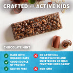 Organic Oats Chocolate Flavored Mint Crispy Snack Bars 15 Pack