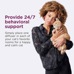 COMFORT ZONE Multi Cat Calming Diffuser Refill, 6 Pack – Cat Calming Pheromone Refills Help Reduce Anxiety, Stress, Scratching, Urine Marking, Multi-Cat Aggression, (30-Day Refills, 180-Day Supply)
