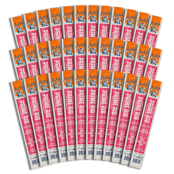 Grass Fed Beef Jerky Sticks, Individually Wrapped, Bulk Snack Packs