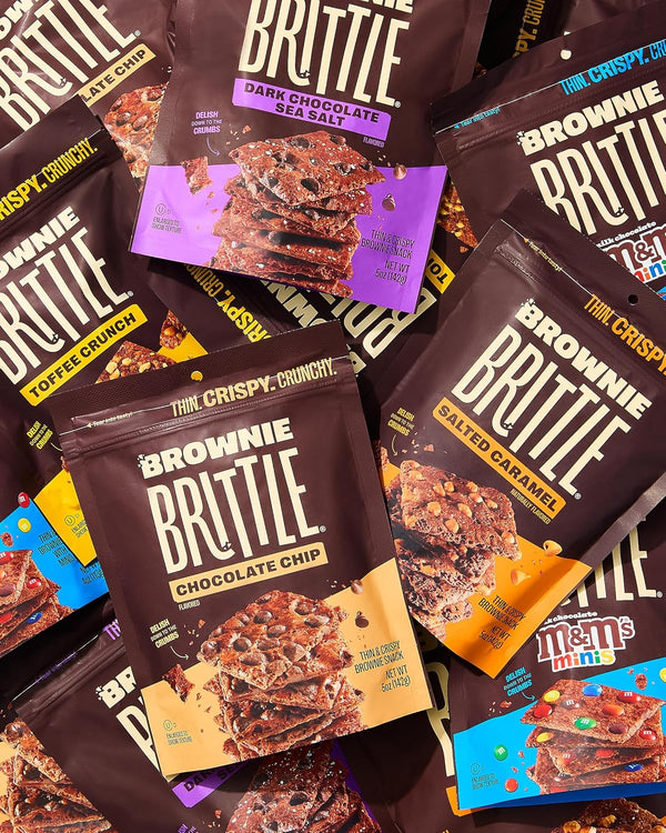 Brownie Brittle Variety Pack with Chocolate Chip and Salted Caramel Flavors