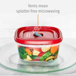 Rubbermaid 60-Piece Food Storage Containers, Microwave and Dishwasher Safe, Red Color, Ideal for Meal Prep and Pantry Storage