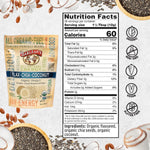 Barlean's Organic Flax Chia Coconut Seed Blend with 2,330 mg Omega 3 Fatty Acids, Fiber Supplement with Whole Chia Seeds and Ground Flaxseed, 12 oz